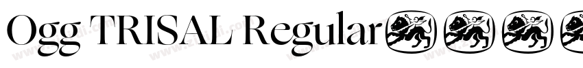 Ogg TRISAL Regular字体转换